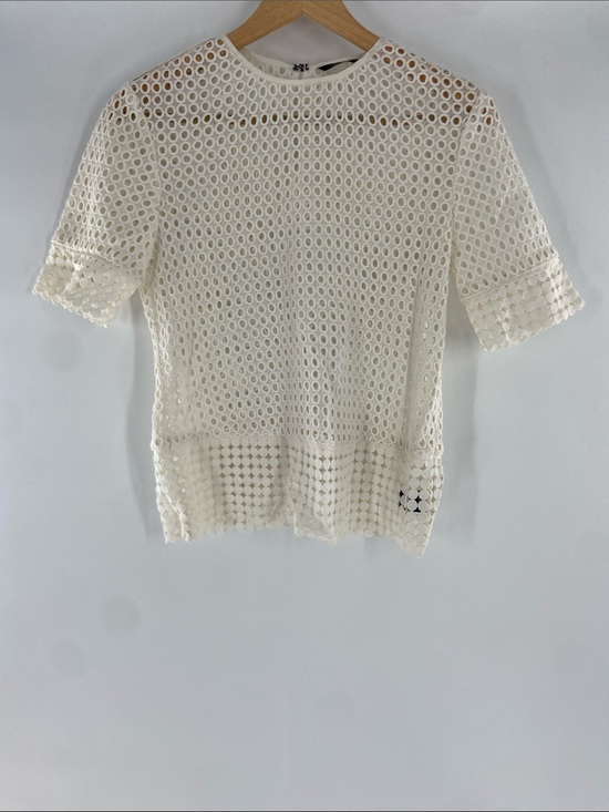 Dolce Vita Tops - Dolce Vita White Knit Short Sleeve Tee Size S Gently Used